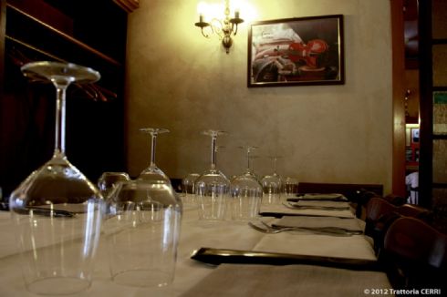 scorcio della sala della Trattoria Cerri 