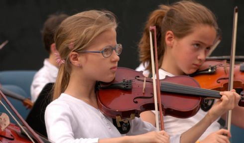 ragazzi violinisti a Cremona